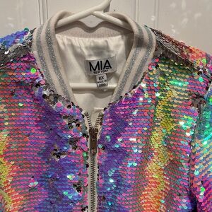 MIA Multicolor Sequin Kids Jacket